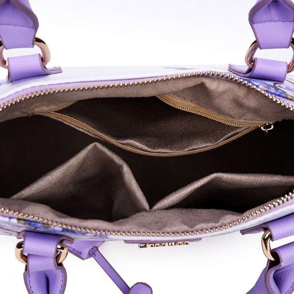 Shell handbag. National Style. Blue and white porcelain. One shoulder. Handheld. Straddle. Retro. - Image 10