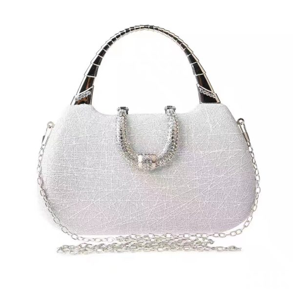 Clutch,Fine flicker,Small Square Bag,Evening Bags,Evening Clutch,Chain Purse,Evening Wear Matchingbag,Bag for dinner party - Image 7