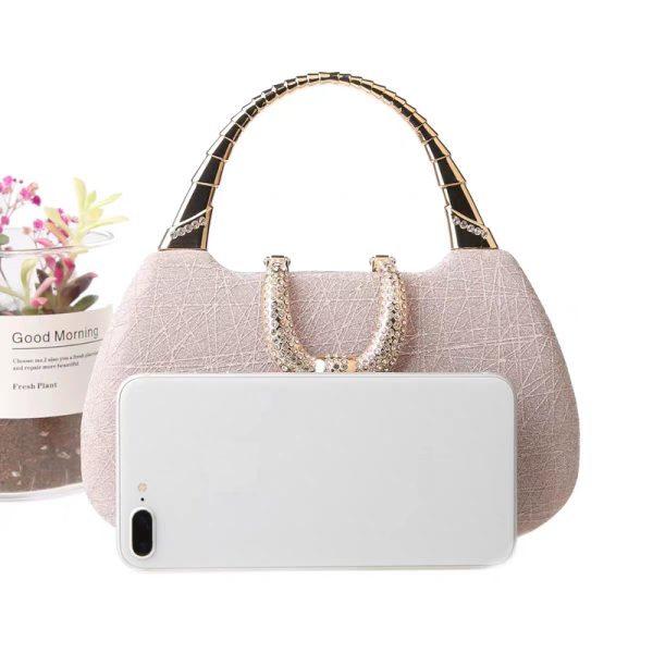 Clutch,Fine flicker,Small Square Bag,Evening Bags,Evening Clutch,Chain Purse,Evening Wear Matchingbag,Bag for dinner party - Image 10