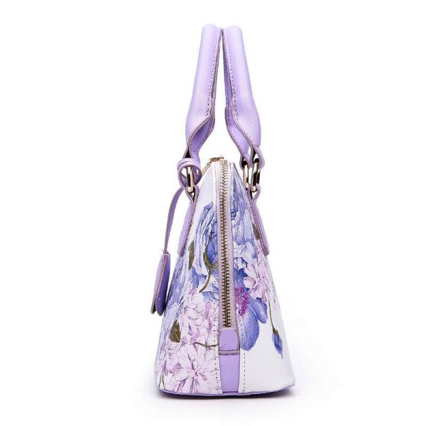 Shell handbag. National Style. Blue and white porcelain. One shoulder. Handheld. Straddle. Retro. - Image 8