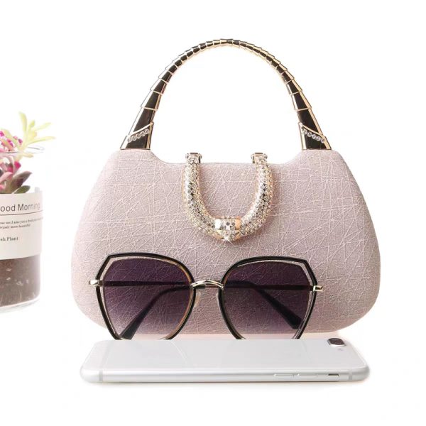Clutch,Fine flicker,Small Square Bag,Evening Bags,Evening Clutch,Chain Purse,Evening Wear Matchingbag,Bag for dinner party - Image 11