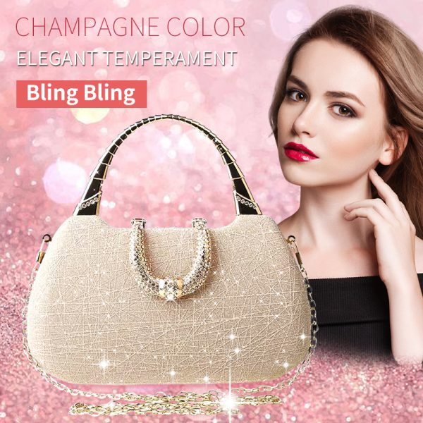 Clutch,Fine flicker,Small Square Bag,Evening Bags,Evening Clutch,Chain Purse,Evening Wear Matchingbag,Bag for dinner party