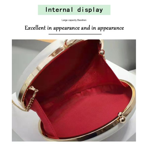 shell bag,fashion formal dress portable crossbody three-dimensional flowers shoulder bag,women handbag,bag for dinner - Image 6