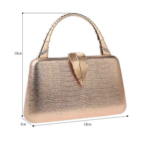 Exquisite Metallic Clutch Bag – Fashionable Handbag for Dinner Parties & Special Events - Image 5