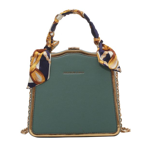 Handbag,Silk portable small square bag,New Women's Bag,messenger bag,Fashion Style Bag,    Clutches,evening bags,Shoulder bag - Image 2