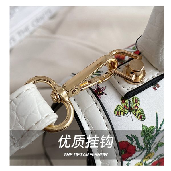 handbags,Retro Flower pattern square bag,messenger bag,Fashion Style Bag,Clutches,Shoulder bag - Image 10