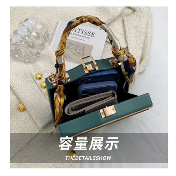 Handbag,Silk portable small square bag,New Women's Bag,messenger bag,Fashion Style Bag,    Clutches,evening bags,Shoulder bag - Image 11