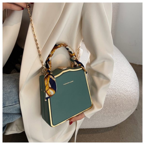 Handbag,Silk portable small square bag,New Women's Bag,messenger bag,Fashion Style Bag,    Clutches,evening bags,Shoulder bag - Image 6
