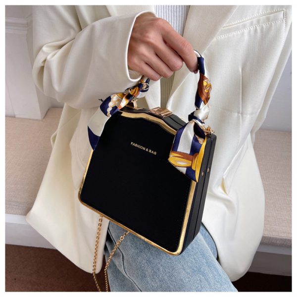 Handbag,Silk portable small square bag,New Women's Bag,messenger bag,Fashion Style Bag,    Clutches,evening bags,Shoulder bag - Image 9